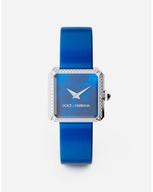 Dolce & Gabbana Orologio Sofia in acciaio con diamanti incolore - Blu