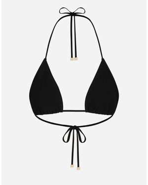 Dolce & Gabbana Triangel-Bikinitop - Weiß