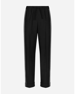 Dolce & Gabbana Wool Trousers - Black