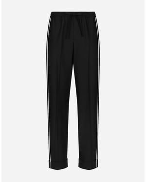 Dolce & Gabbana ウール パンツ - ブラック