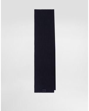 Dolce & Gabbana Wool Knitted Scarf - Azul