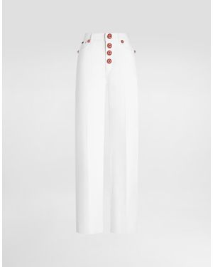 Dolce & Gabbana Pantalone 5 Tasche - White