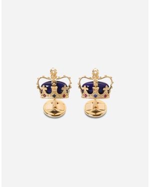 Dolce & Gabbana Royal Cufflinks 18-Carat, Lapis Lazuli, Rubies, And Sapphires - Multicolour
