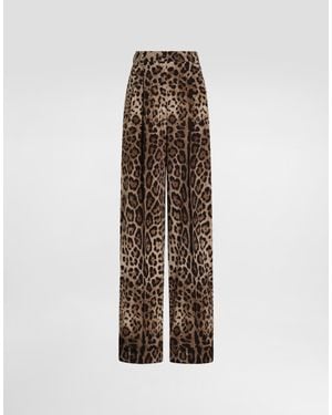 Dolce & Gabbana Leo- Wool Trousers - Natural