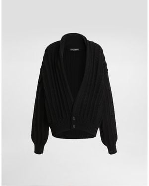 Dolce & Gabbana Virginwool Cardigan - Schwarz