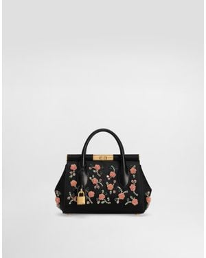 Dolce & Gabbana Embroidered Marlene Day Mini Bag - Black