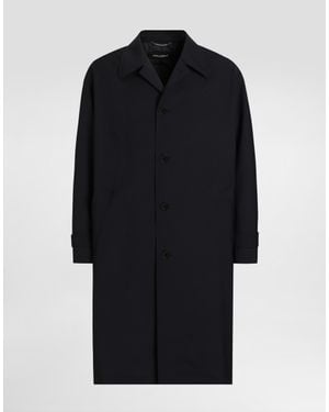 Dolce & Gabbana Trench Monopetto - Blu