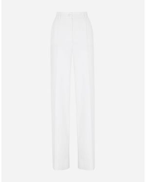 Dolce & Gabbana Wool Trousers - White