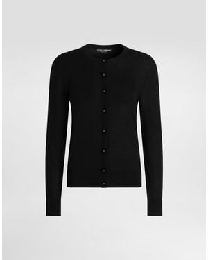 Dolce & Gabbana Cashmere Cardigan - Black