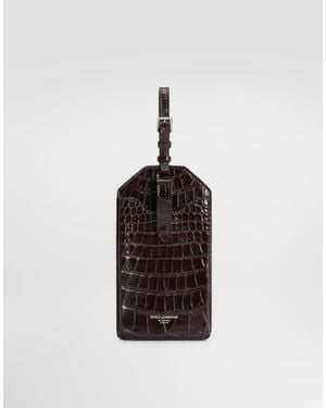 Dolce & Gabbana Alligator Eyewear Case - White