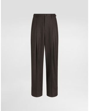 Dolce & Gabbana Wool Trousers - Multicolour