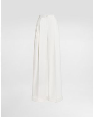 Dolce & Gabbana Cashmere Trousers - White
