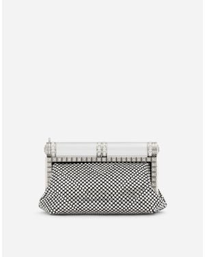Dolce & Gabbana バッグ サテン＆ヒートシールラインストーン - グレー