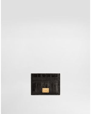 Dolce & Gabbana Porte-Cartes En Anguille - Blanc