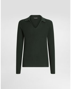 Dolce & Gabbana Cotton Knit Sweater - グリーン