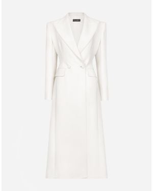 Dolce & Gabbana ウールカディコート - ホワイト