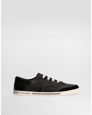 Dolce & Gabbana Leather Sports Shoes - Black