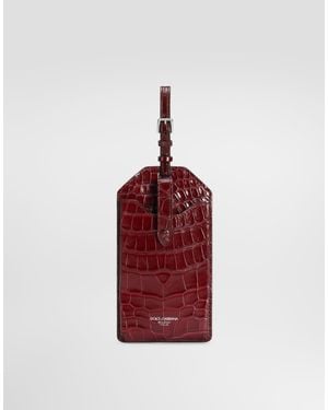 Dolce & Gabbana Alligator Eyewear Case - Red