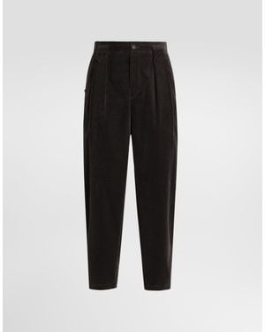 Dolce & Gabbana Velvet Pants - Black