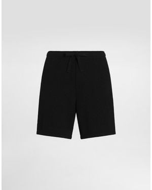 Dolce & Gabbana Smooth Knit Shorts - Black
