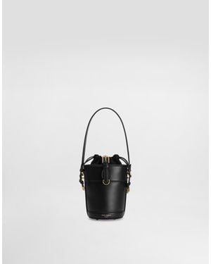 Dolce & Gabbana Bolso Bombonera Capri De Lona Y Piel - Blanco