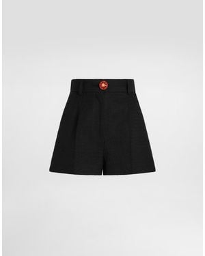 Dolce & Gabbana Fabric Bermuda Shorts - Black
