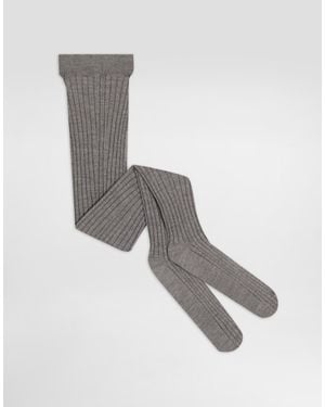 Dolce & Gabbana Hold-Up Socks - Grey