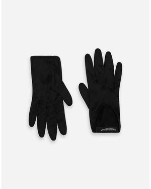 Dolce & Gabbana シルクサテン ショート グローブ - ブラック