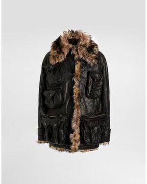 Dolce & Gabbana Lambskin Jacket - ブラック