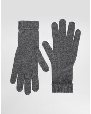 Dolce & Gabbana Cashmere Knit Gloves - グレー