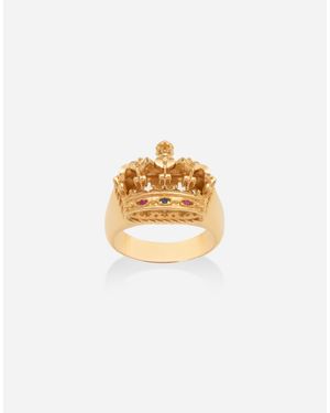 Dolce & Gabbana Royal Ring 18Kt, Rubies, And Sapphire - White
