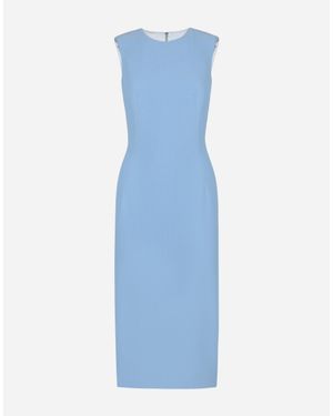 Dolce & Gabbana Abito Longuette A Tubino - Blu