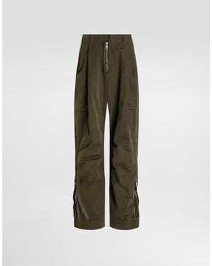 Dolce & Gabbana Faille Cargo Trousers - Grün