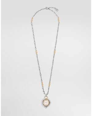 Dolce & Gabbana Collana Orologio - Bianco