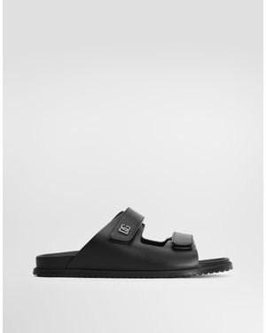 Dolce & Gabbana Sandalen Aus Kalbsleder - Weiß