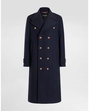Dolce & Gabbana Cappotto Doppiopetto - Blu