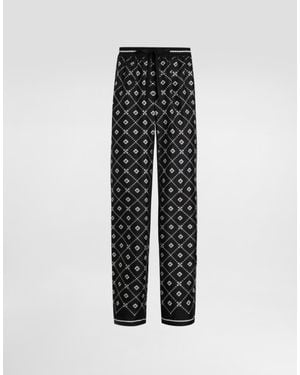 Dolce & Gabbana Printed Twill Trousers - Multicolour