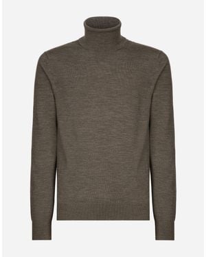 Dolce & Gabbana Cashmere Rollneck Jumper - Green