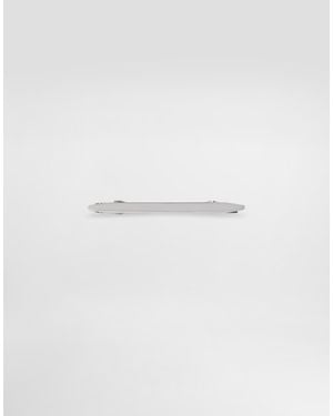 Dolce & Gabbana Collar Pin With Logo - White