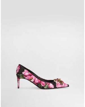 Dolce & Gabbana Printed Brocade Pumps - ピンク