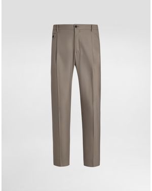 Dolce & Gabbana Hose Aus Wolle - Grau