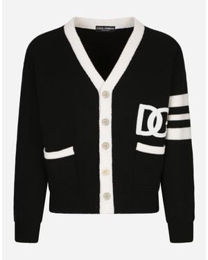 Dolce & Gabbana フィッシャーマンニット カーディガン - ブラック