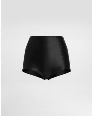 Dolce & Gabbana Satin Culottes Shorts - Black