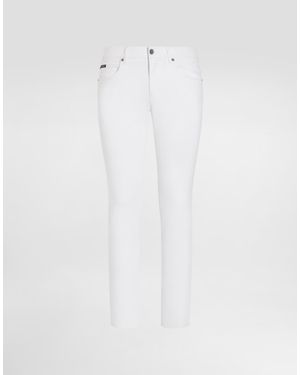 Dolce & Gabbana Regular Stretch Jeans - White