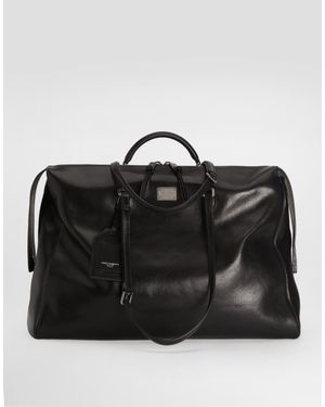 Dolce & Gabbana Calfskin Vittoria Bag - Black