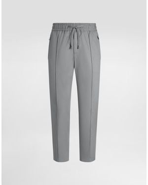 Dolce & Gabbana Drawstring-Waist Trousers - Grey