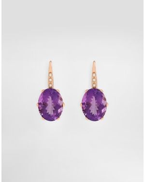 Dolce & Gabbana Anna Earrings - Purple