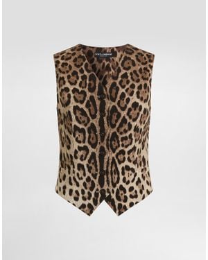 Dolce & Gabbana Leo- Wool Vest - White