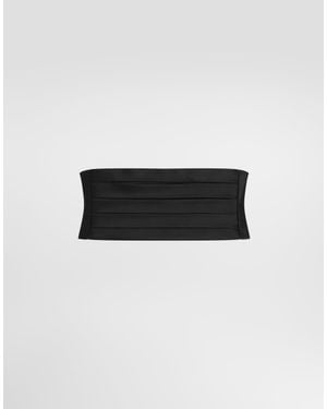 Dolce & Gabbana Silk Duchesse Cummerbund - White