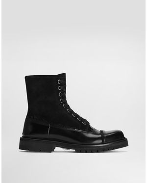 Dolce & Gabbana Calfskin Ankle Boots - Black